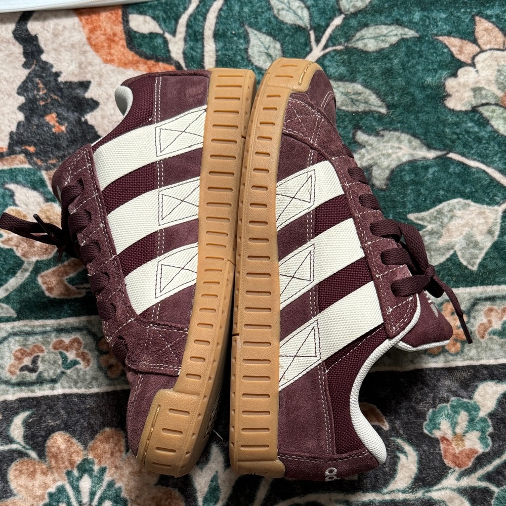 Adidas purple plum limited $$$ Sneakers with White Accents Mens 8 womens 9.5